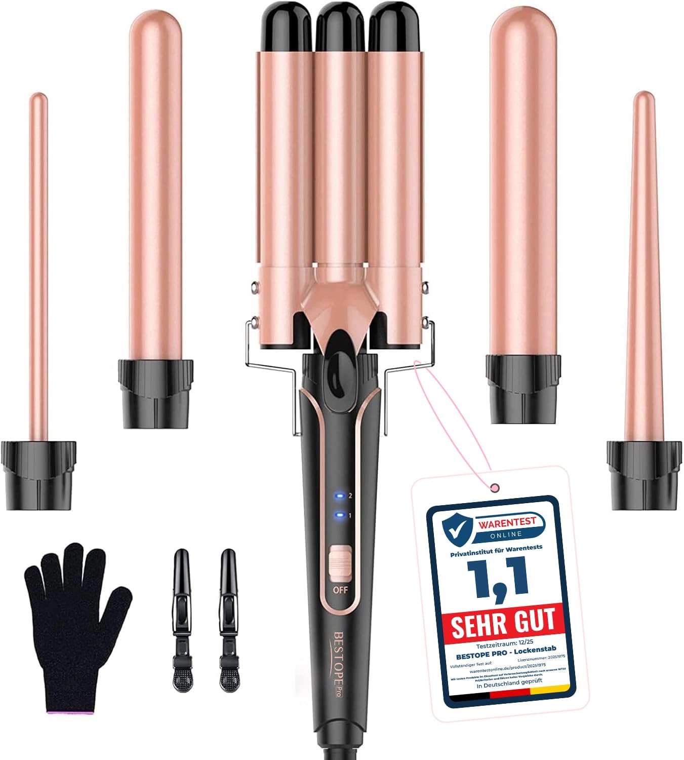 5 in 1 Hair Curler Set - 9mm 8mm 25mm 32mm