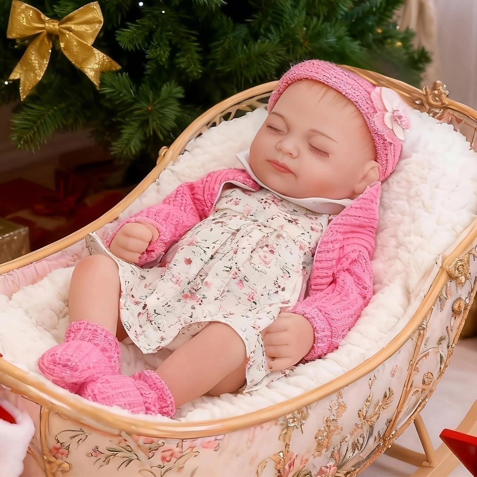 JRLCGYP Reborn Baby Doll - 10 inch Silicone Girl Ages 3+ Gift Set