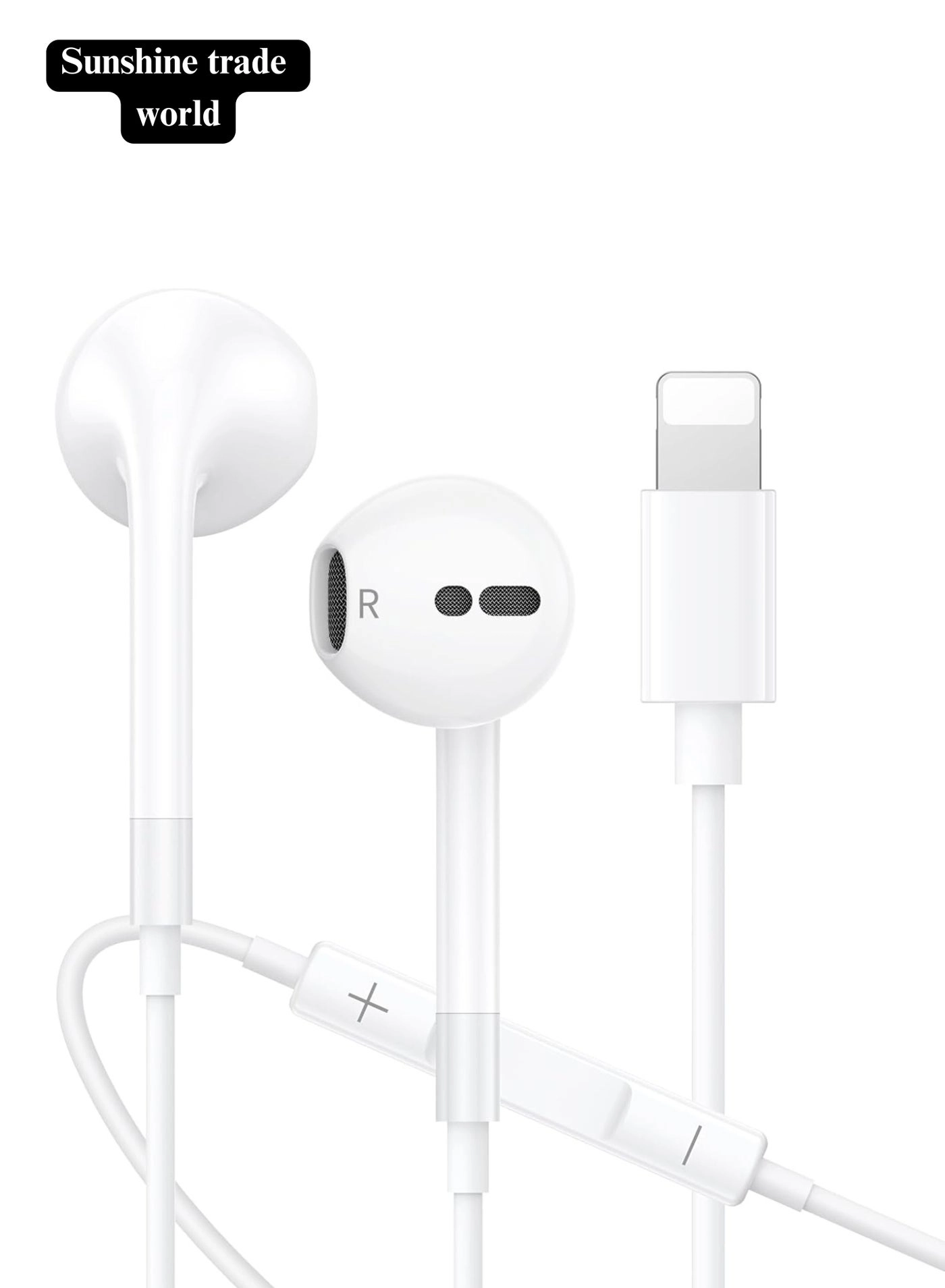 Lightning Earphones for iPhone Wired Earphone