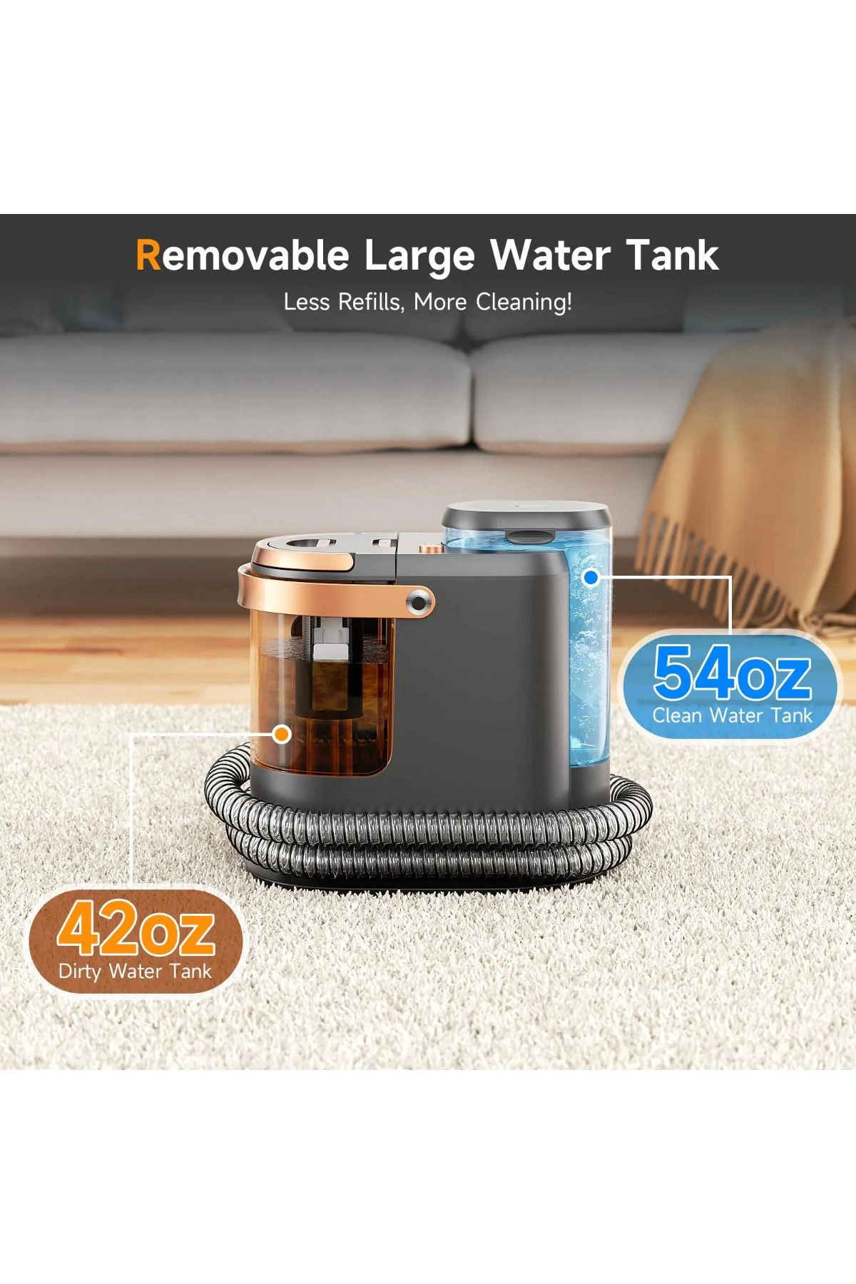 Portable Carpet Cleaner - Wet-Dry