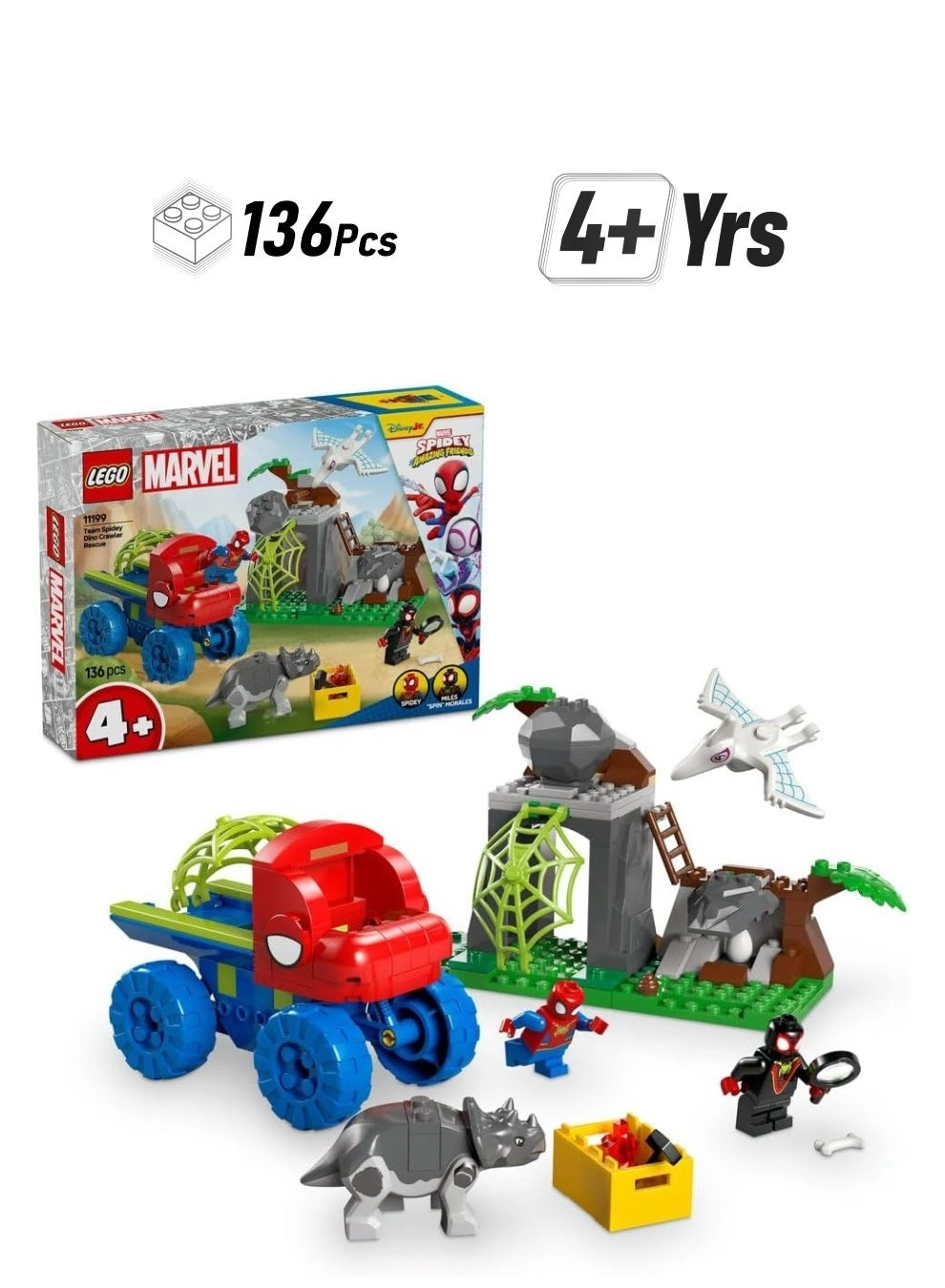 Marvel Team Spidey Dino Crawler Rescue Truck (11199)