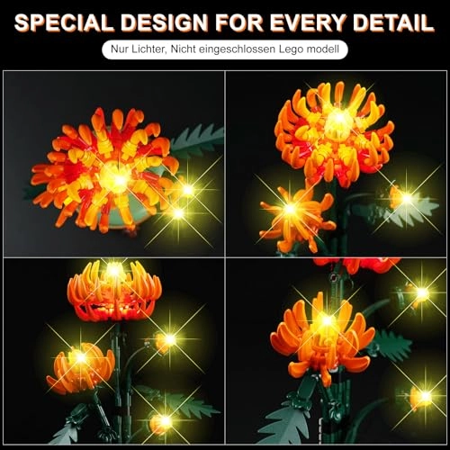 LED Light Kit - Compatible with Lego 10368 Chrysanthemum Lights Only