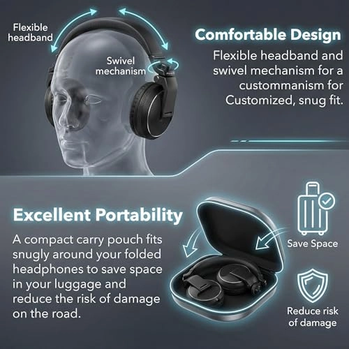 HDJ-X5 - Wired Headphone + Case + Polishing Cloth