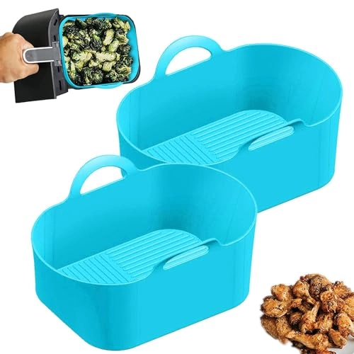 Dual Air Fryer Silicone Pot 1