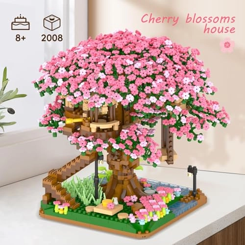 Cherry Blossom Tree Building Set - 2008pcs Floral