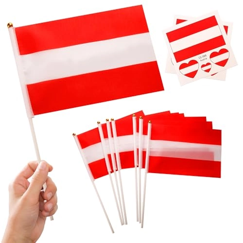 ZSYIULIA Mini Austrian Flags - 10pcs National Day