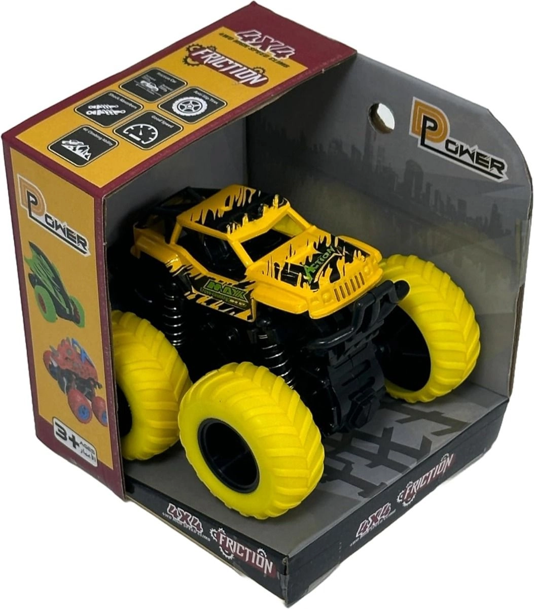 D-Power Friction Military Stunt Car - Light Brown 3 Years+