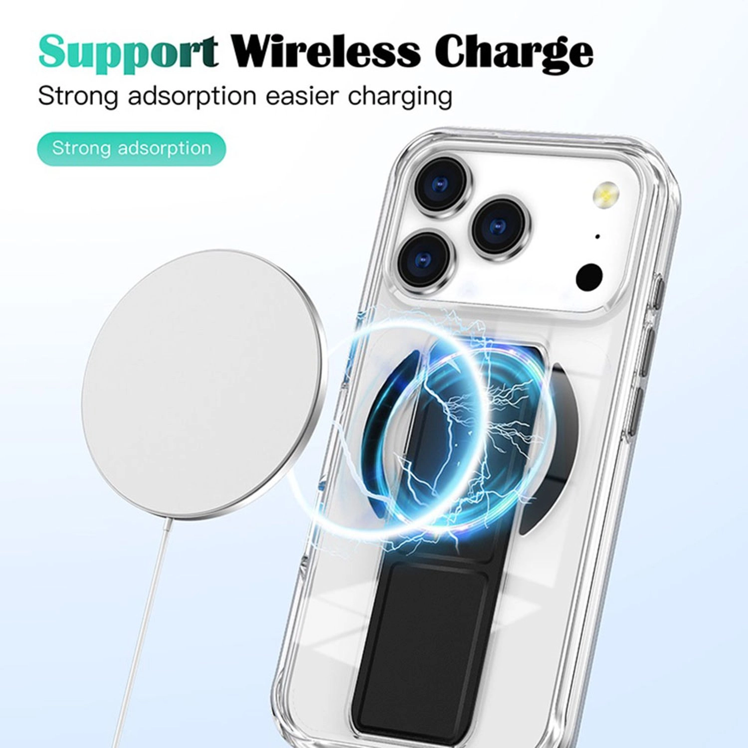 MagSafe Clear Kickstand Case for iPhone 17 Pro Max