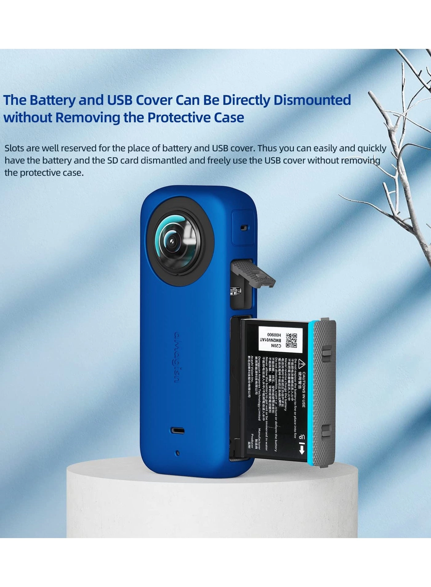 Silicone protective case - Insta360 X3 + Sticky Lens Guards