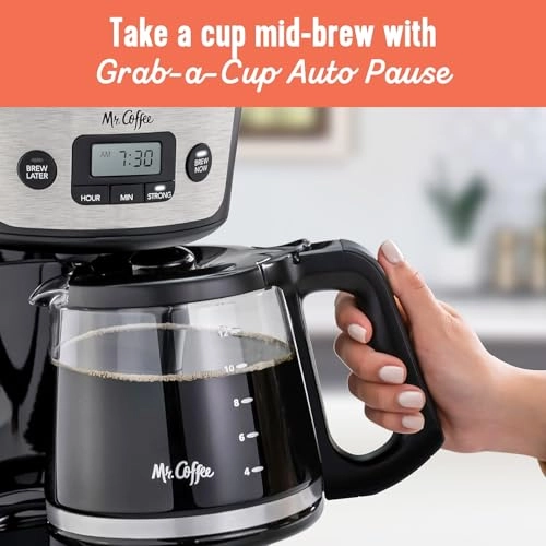 Coffee Maker - 12 Cups Auto Pause Glass Carafe