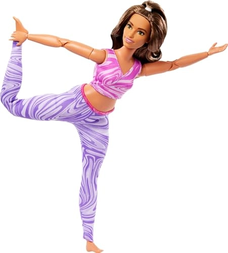 Barbie Made to move doll - Plastic purple