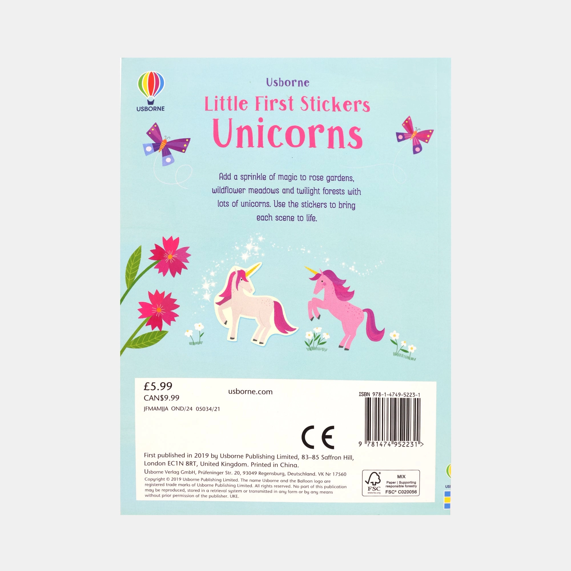 Unicorns Activity Sticker Book 300 pcs