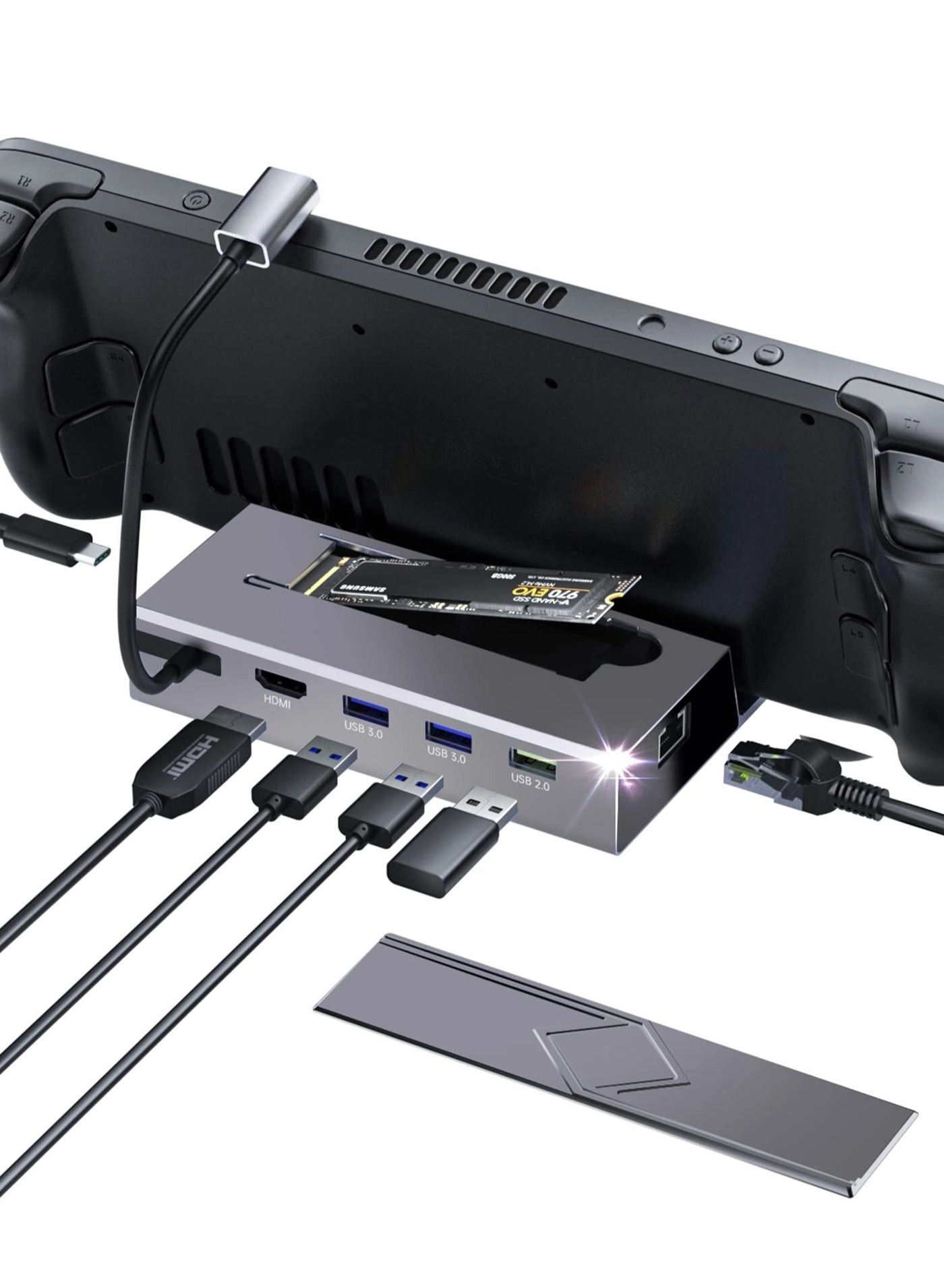 KASTWAVE M.2 Docking Station - USB-C Valve Steam Deck