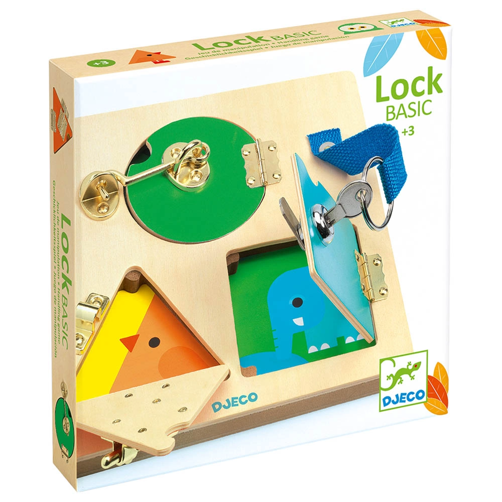DJECO Lock Basic Wooden Puzzle - 3+