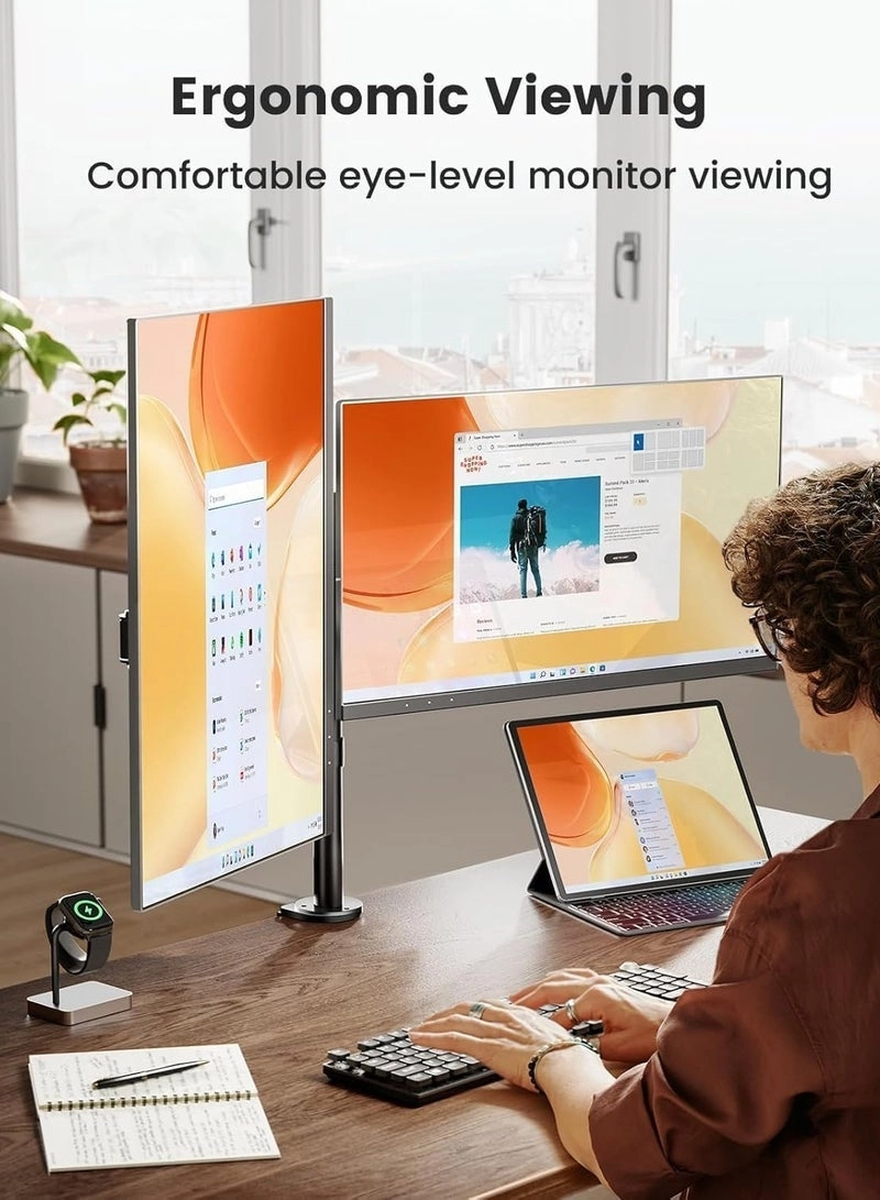 Dual Monitor Stand - Dual 13-32 inch VESA 75/100mm