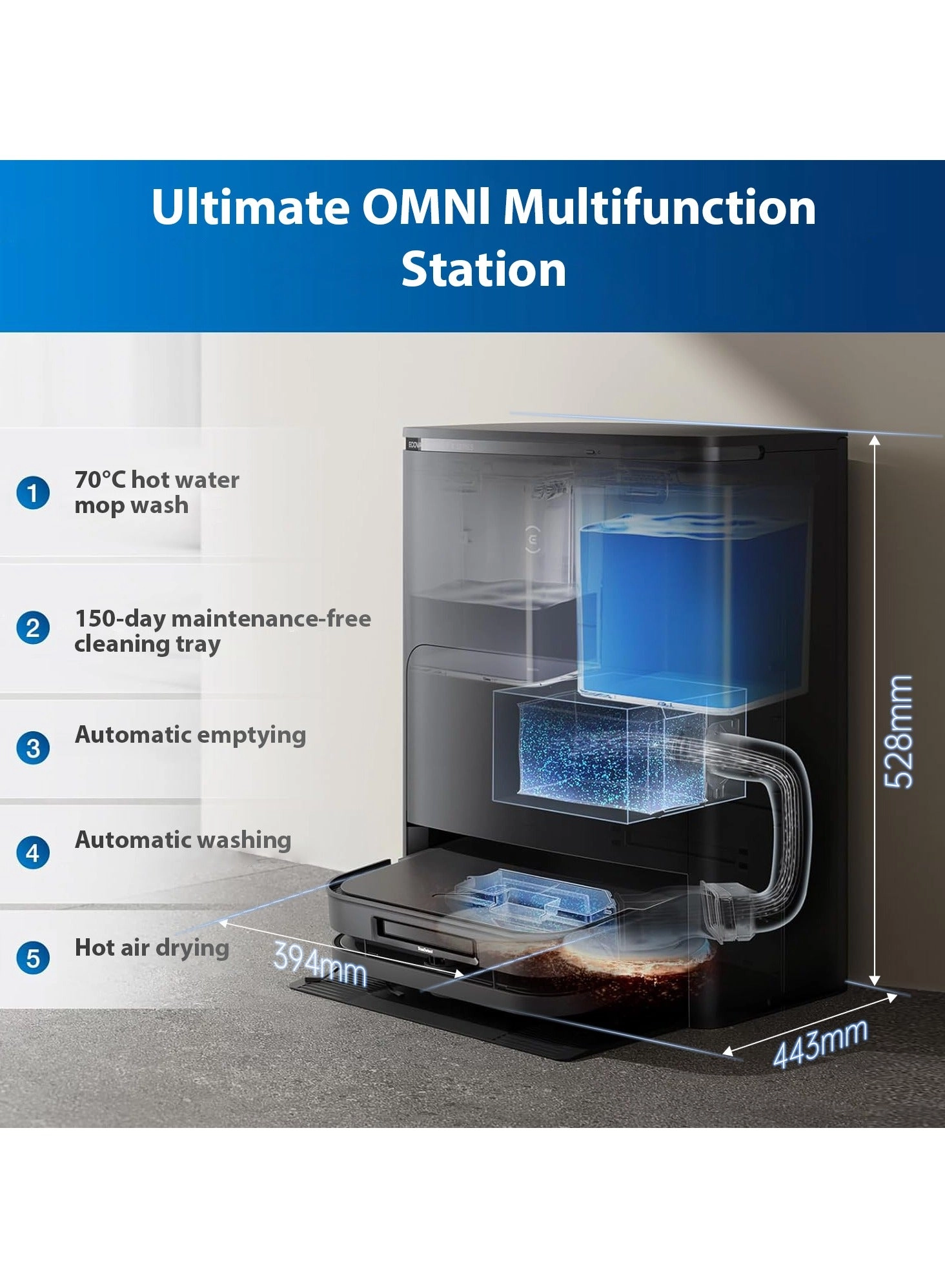 Deebot X5 Pro Omni - With Mop OMNI Station