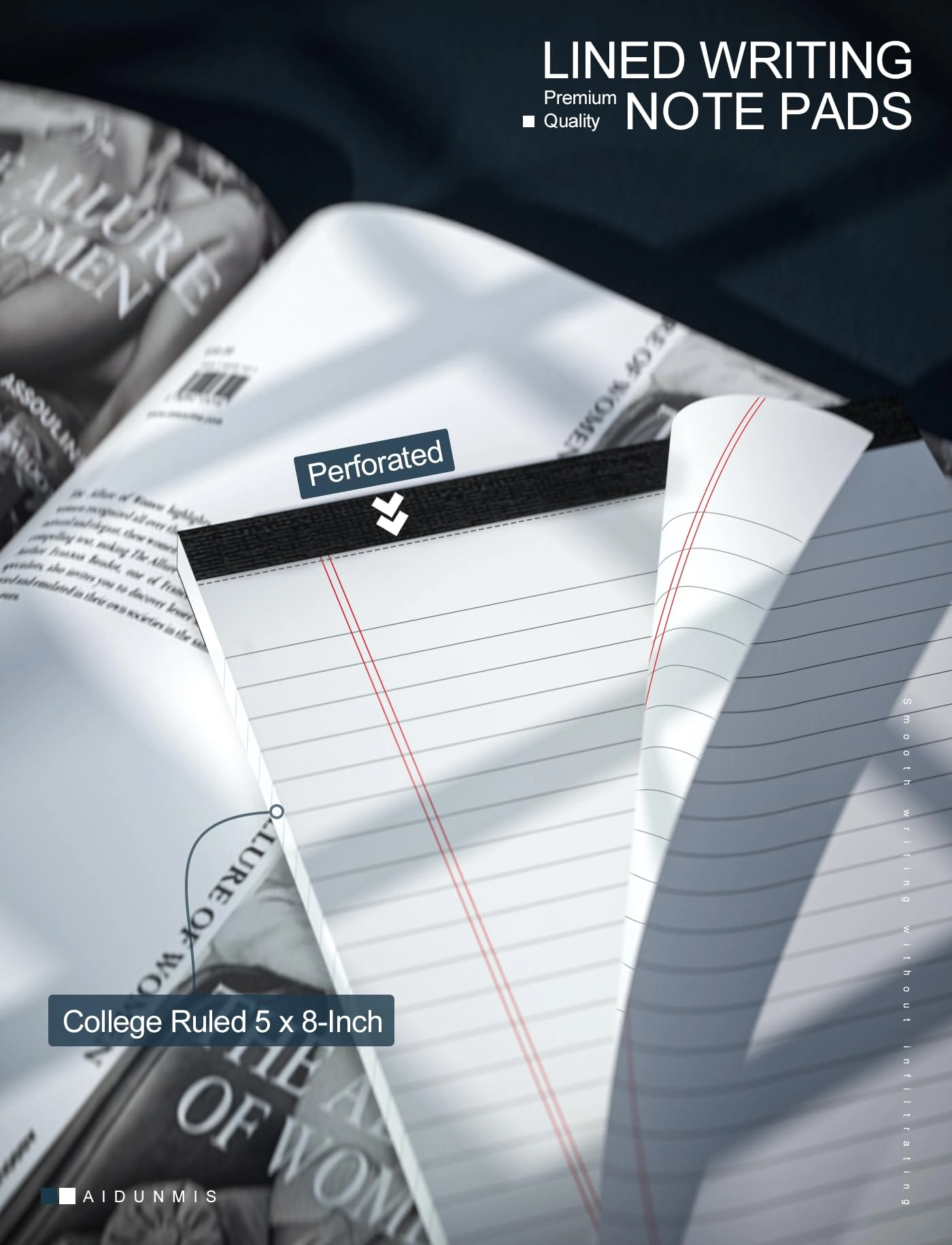 Note Pads 5x8 Softcover - Lined 30 Sheets