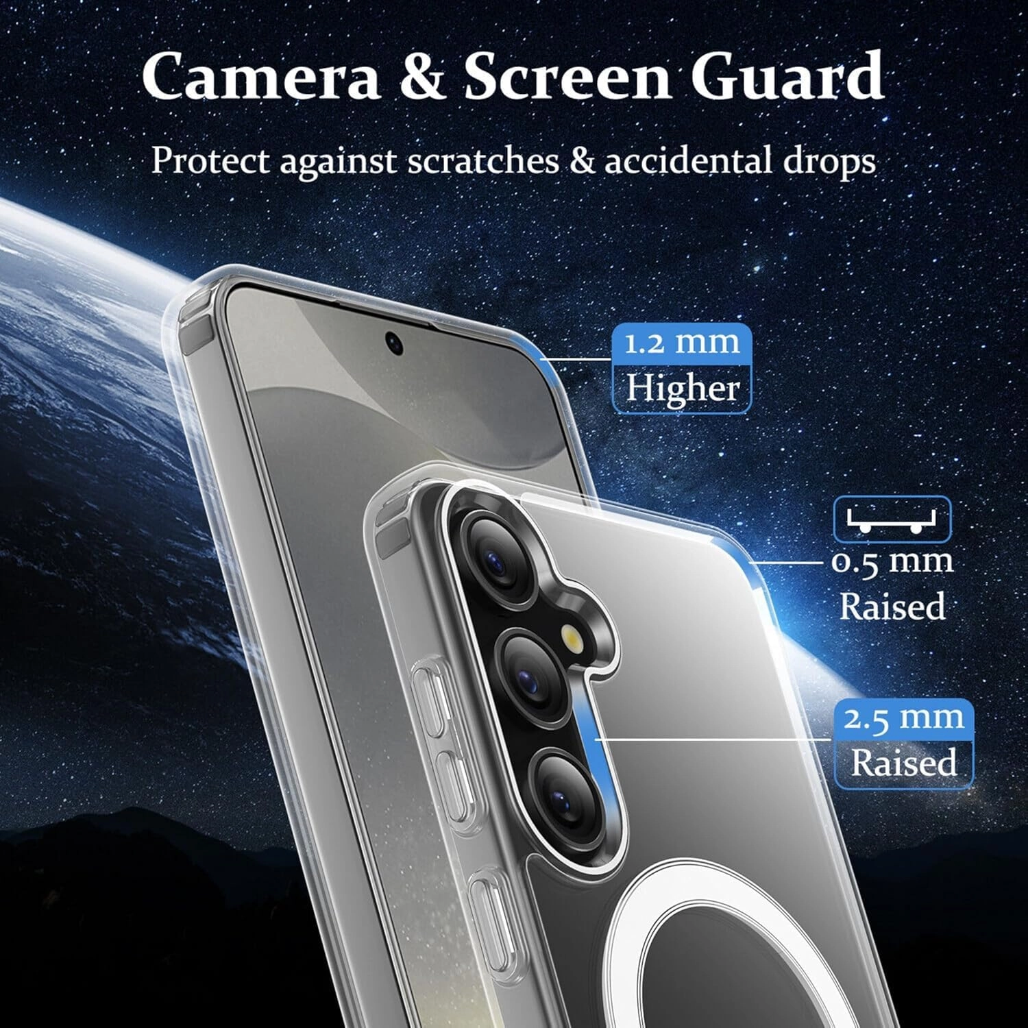 Magnetic Case Clear Case for Samsung Galaxy S25 Plus
