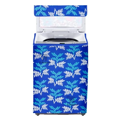 PVC Waterproof Front Load Washing Machine Cover - 5KG to 7.5KG Blue
