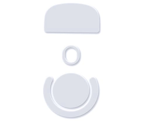 SmoothGlide PTFE Rounded Replacement Mouse Skates - White G Pro X 2