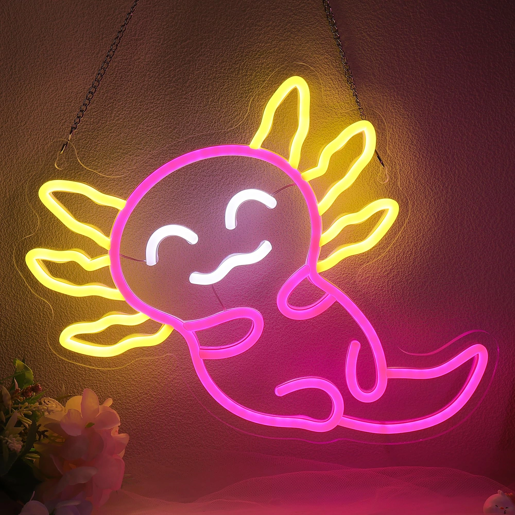 Putian Yijia Electronic Co., Ltd Axolotl Neon Light - USB-Powered Pink-Axolotl
