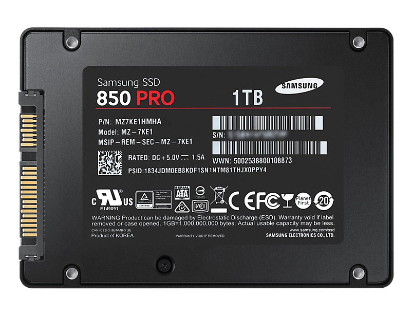 850 PRO - 1 TB 2.5-inch