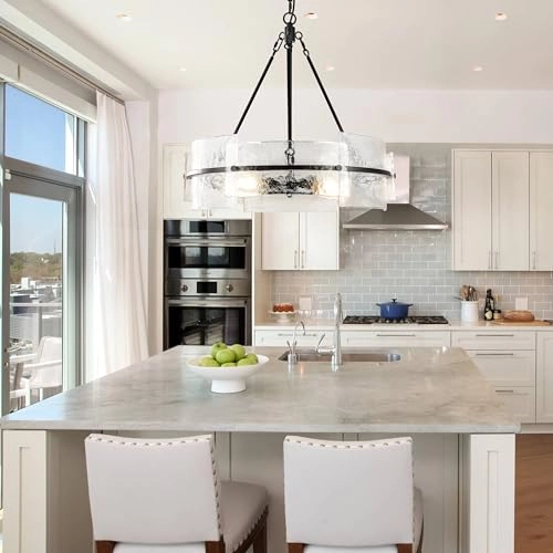 Drum Chandelier - 22" Black