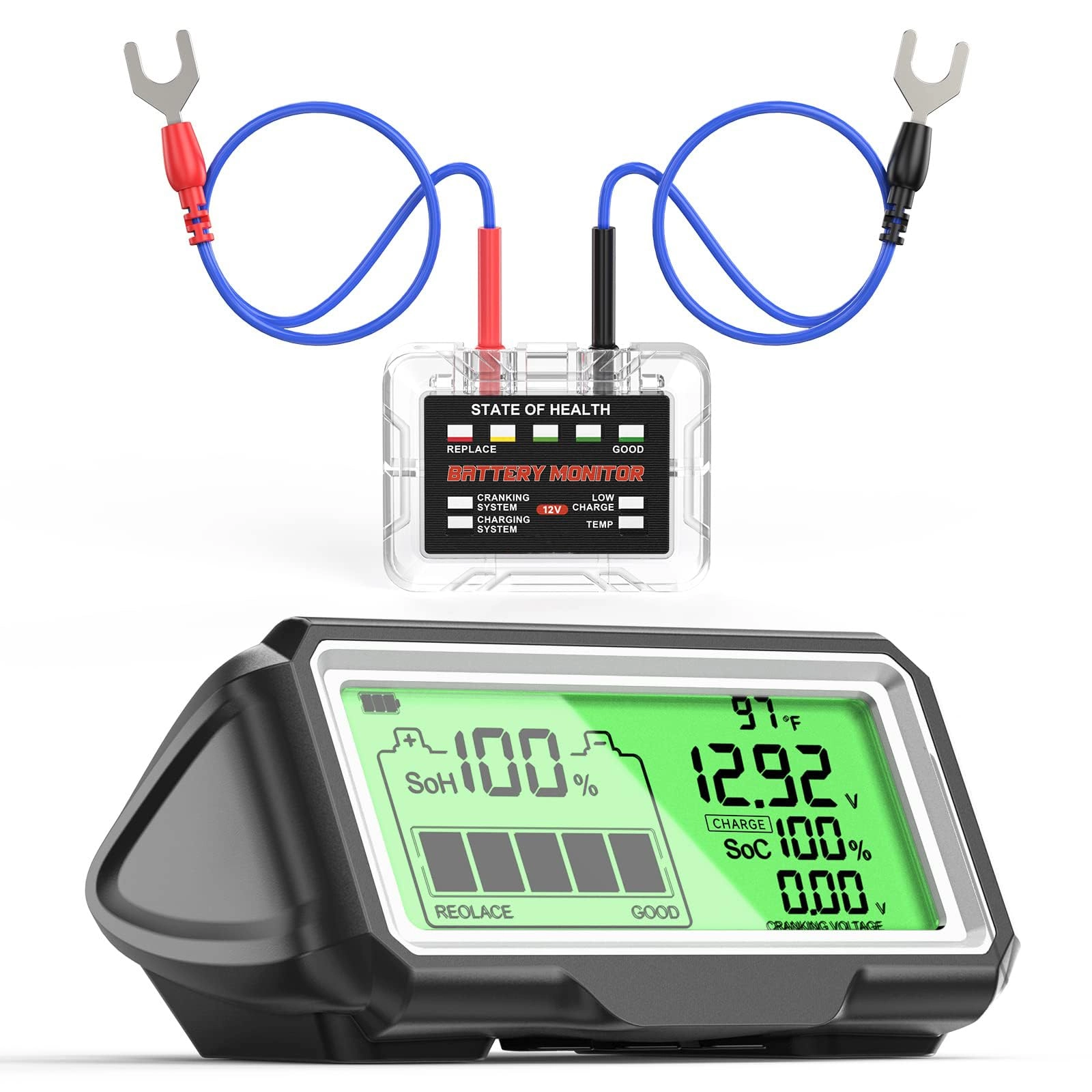 Netmetic Car Battery Tester - 12V Wireless 433MHz Monitoring