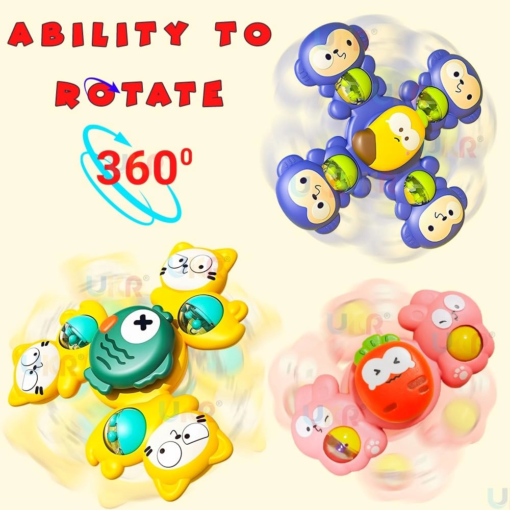 Baby Rattle Turnable - Suitable for 0 month and above 3 Pcs