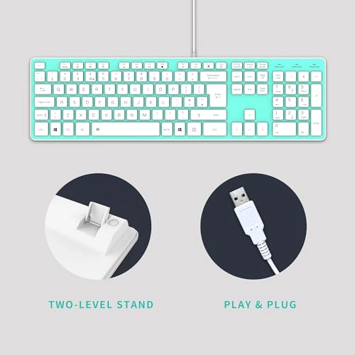 Slim USB Wired Keyboard - UK Wired