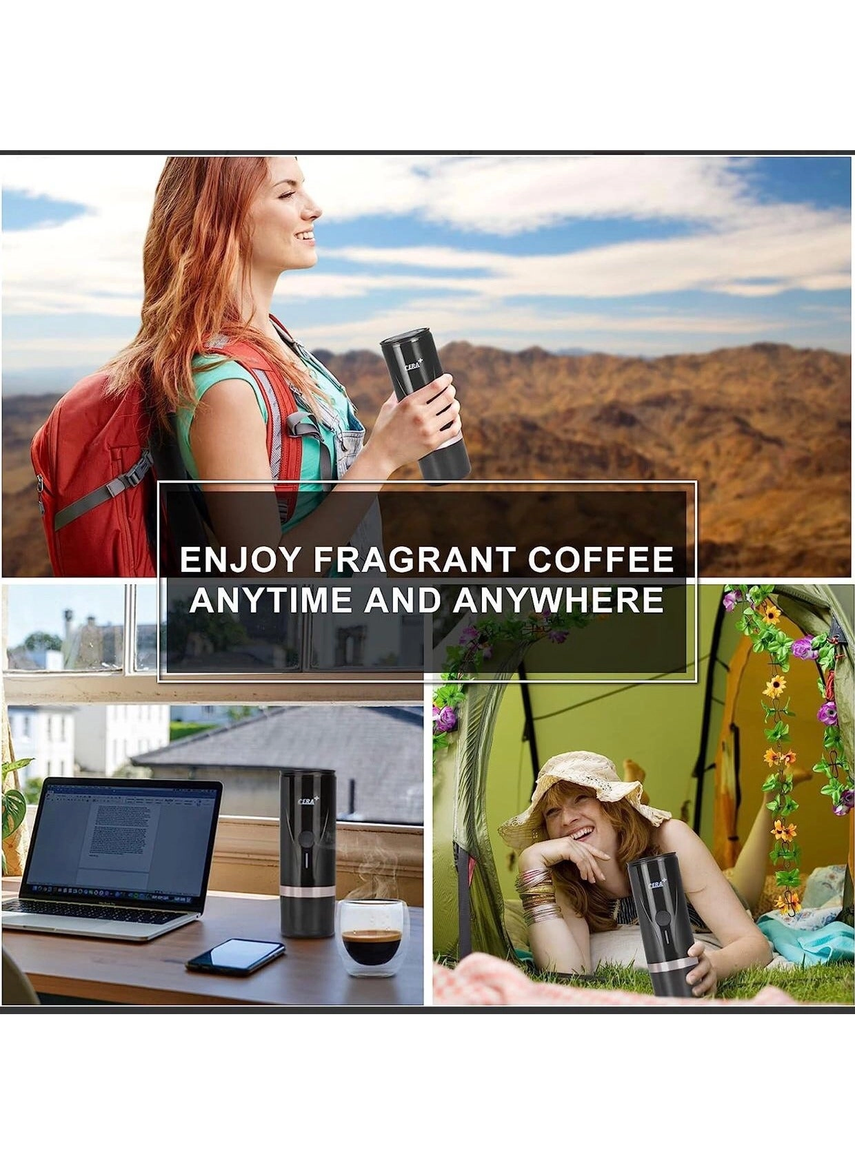 Portable Espresso Maker - Nespresso-compatible capsules fresh ground coffee