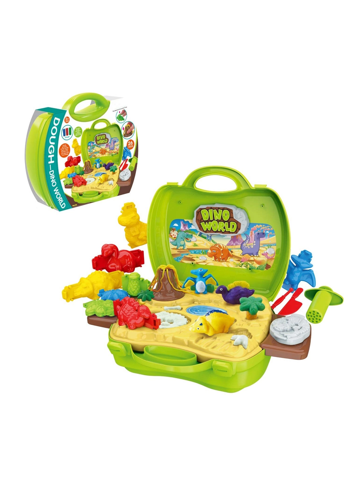 Dinosaur Playdoh Set - 51-piece Kit