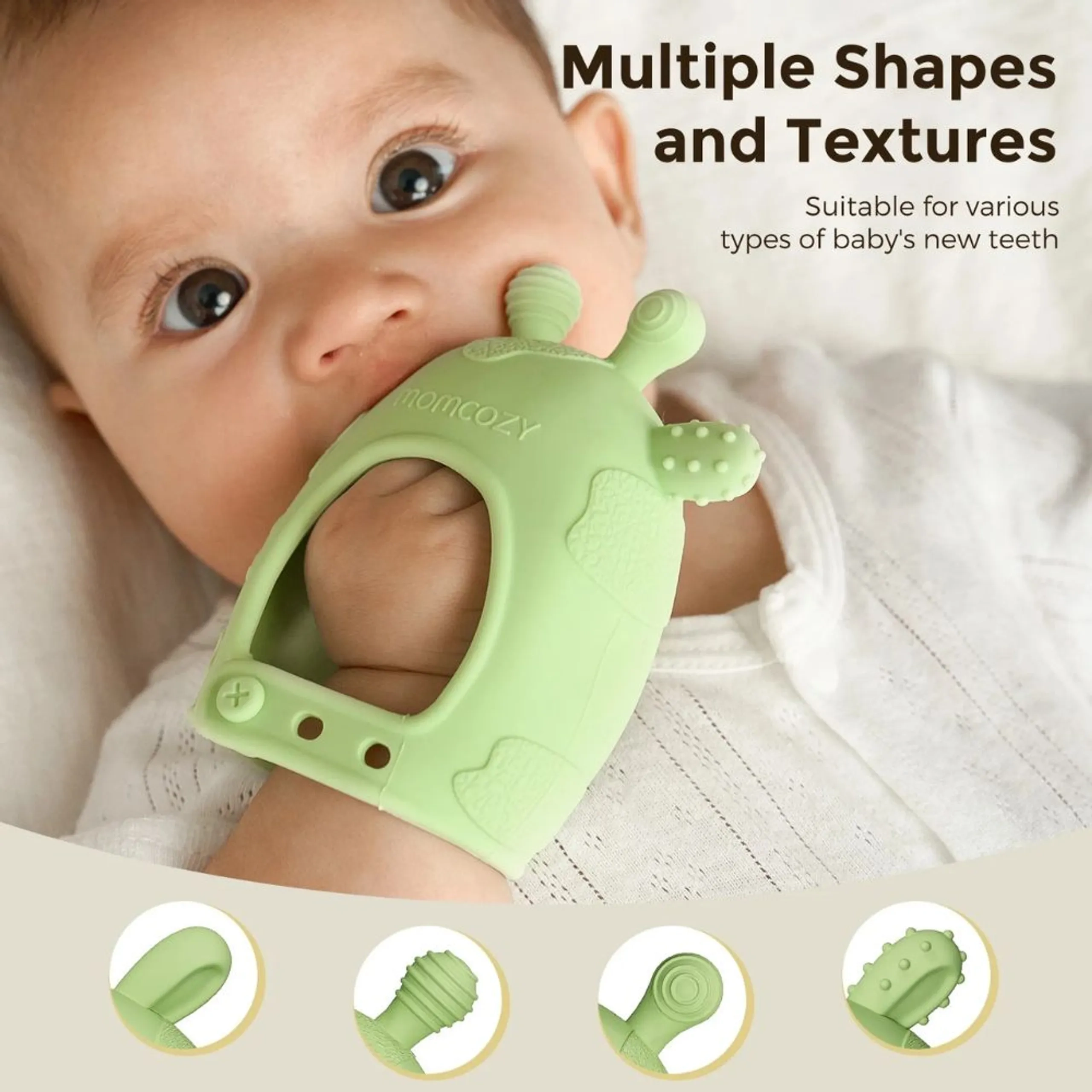Wrist Hand Teether Toy - food-grade silicone