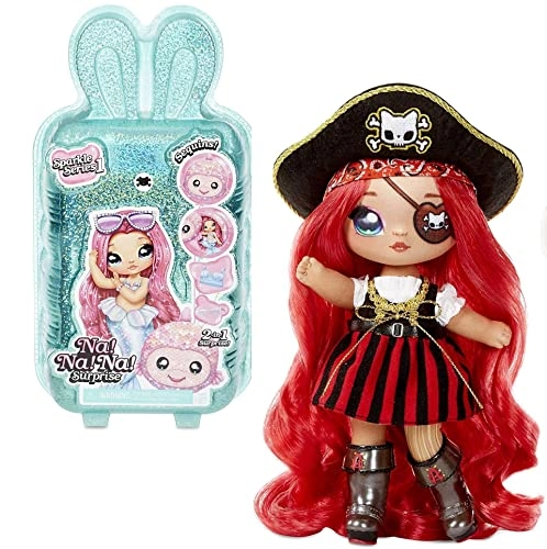 572350EUCGR - 2-in-1 Pom Glitter Bag 20cm Fashion Doll with Outfit and Shoes