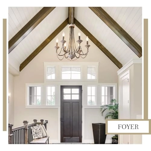 Farmhouse Wood Chandelier