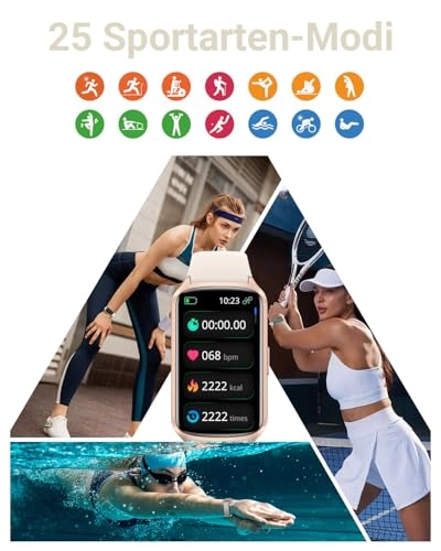 Fitness Tracker - 24/7 Heart Rate Blood Oxygen 5ATM Waterproof