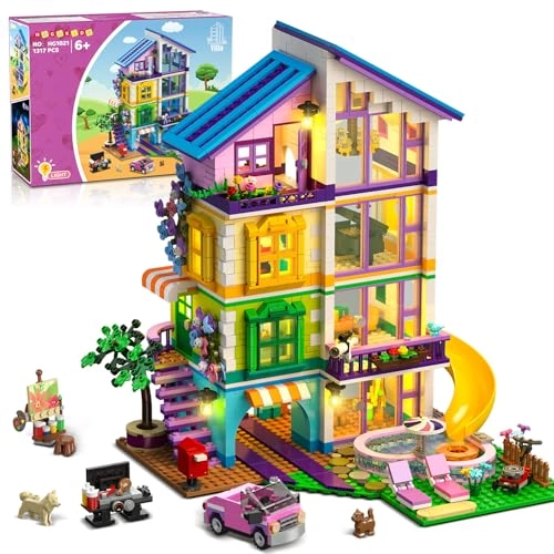 Hogokids Girls House Building Set - Friends 1317 pcs
