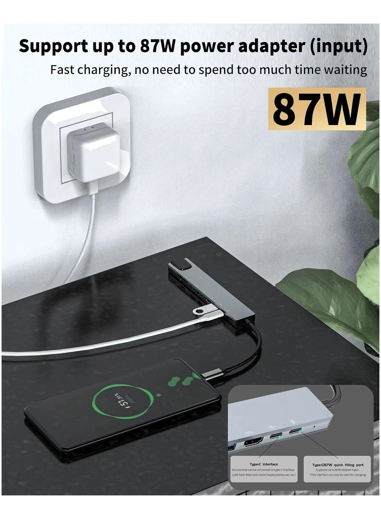 USB C Hub - USB 3.0 4K@30Hz