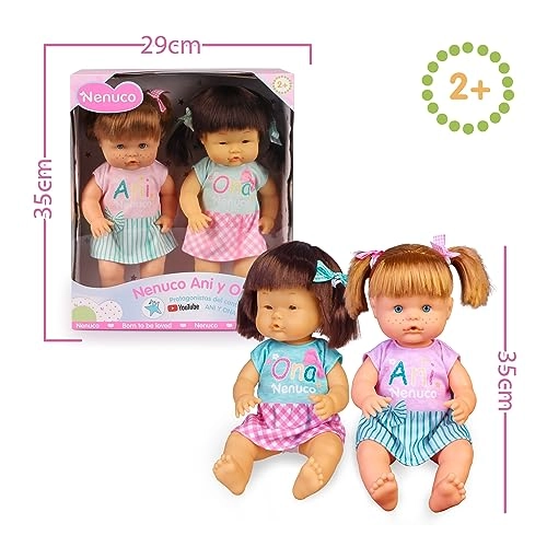 Ani Baby Doll + Ona Baby Doll - 35 cm Hard Body Ages 3+