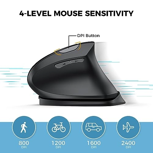 Ergonomic Mouse - 2.4Ghz USB Wireless