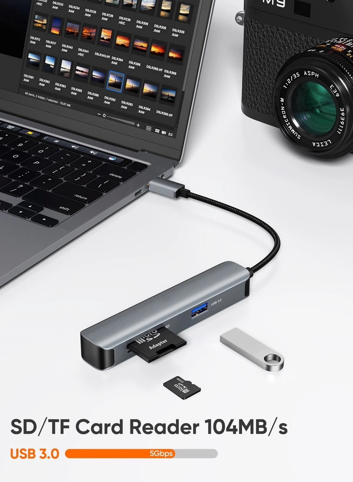 USB C Hub - 5-in-1 4K HDMI 2 USB 3.0