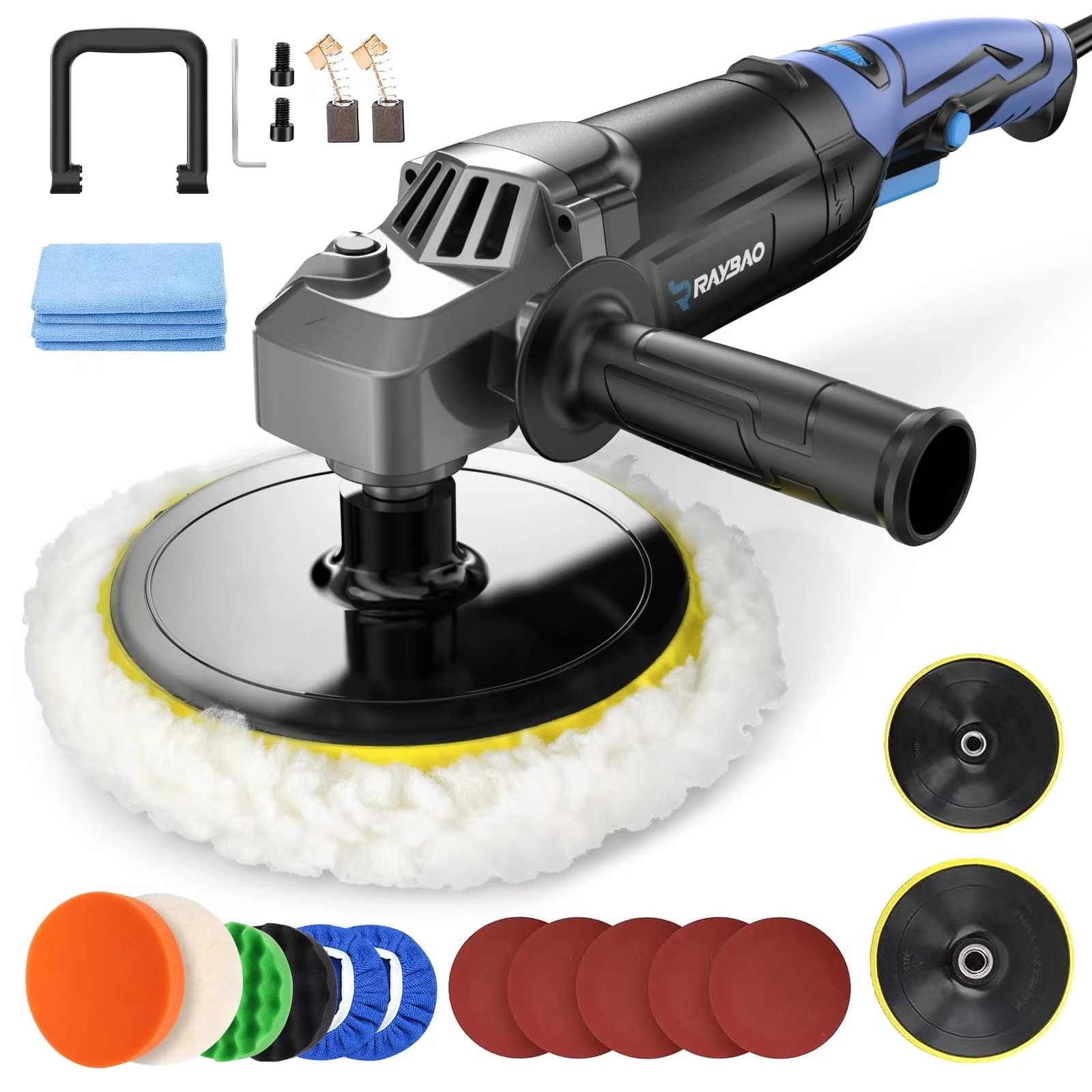 Car Polisher - 1200W 180mm 150mm