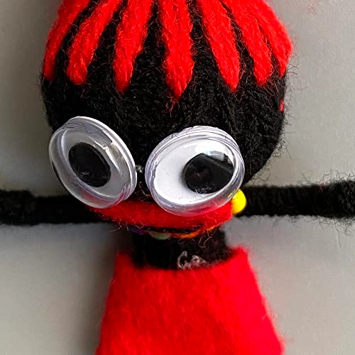 Voodoo Doll Keychain - Red Haired 7cm