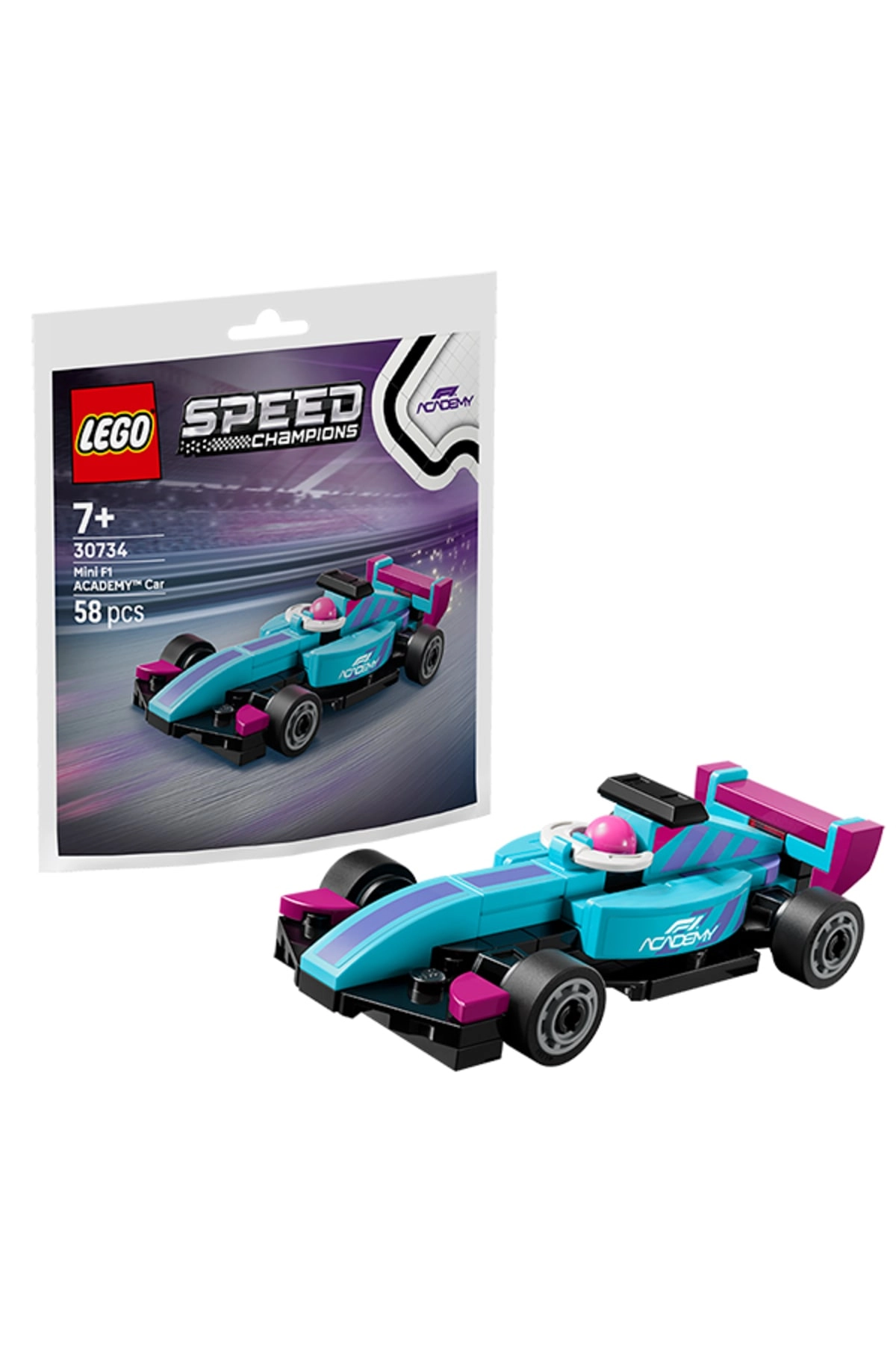 COLOR LAND CHILDRENS TOYS CENTER LLC Speed Champions Mini F1 Academy Car - 1 pcs