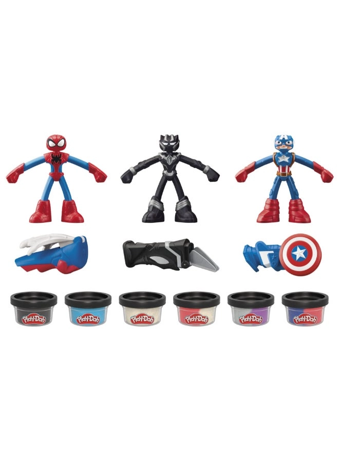 Captain America + Black Panther + Spider-Man - Marvel