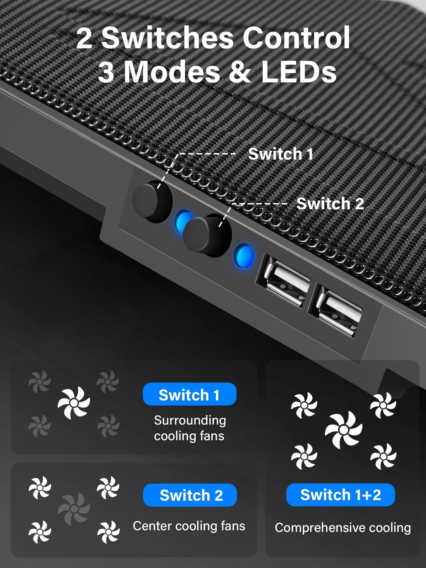 Laptop Cooling Pad - 5 12"-17"