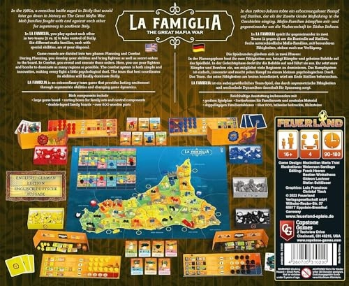 La Famiglia: The Great Mafia War - Team Strategy Board Game