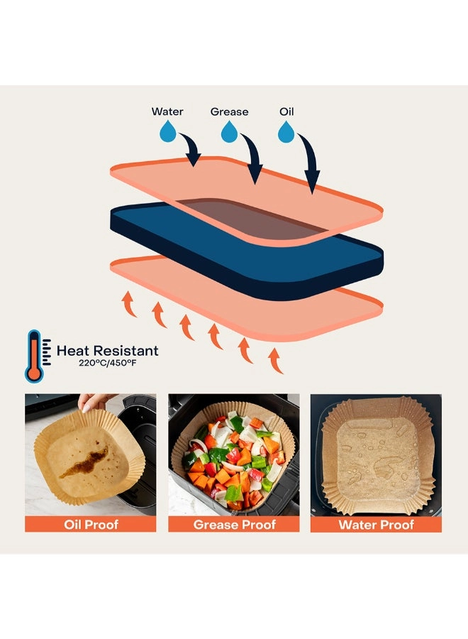 Air Fryer Liners - Wood 150pcs