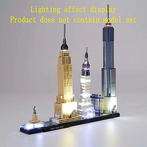 Light Kit for LEGO Architecture 21028 - New York City 4.5-5V