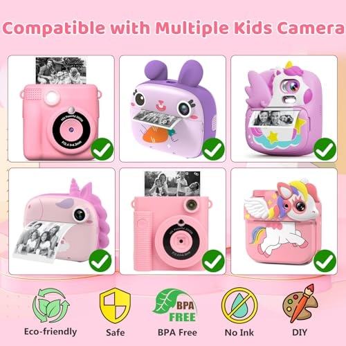 Kids Camera Print Paper Refill - 5 4'' x 2.2''
